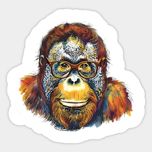 Orangutan Escape (Clause) Sticker